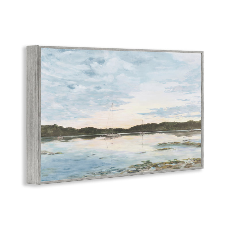 «Quiet Day on Lake Gray», art de la giclée par Julie DeRice, Estampe numérique Farmhouse, H 16 po x l 24 po