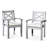 Rectangular Dining In Silver Gray With Umbrella Accommodation Feature Inspired 7 Finish