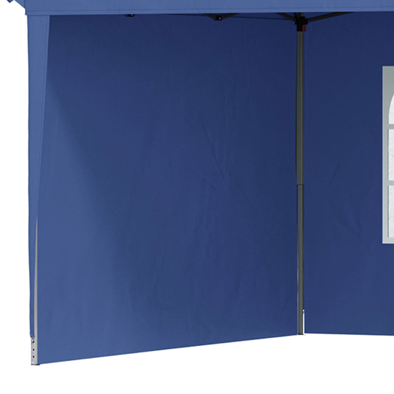 Auvent extérieur 10 pi x 20 pi - Robuste avec parois latérales bleues pour le jardin et le patio