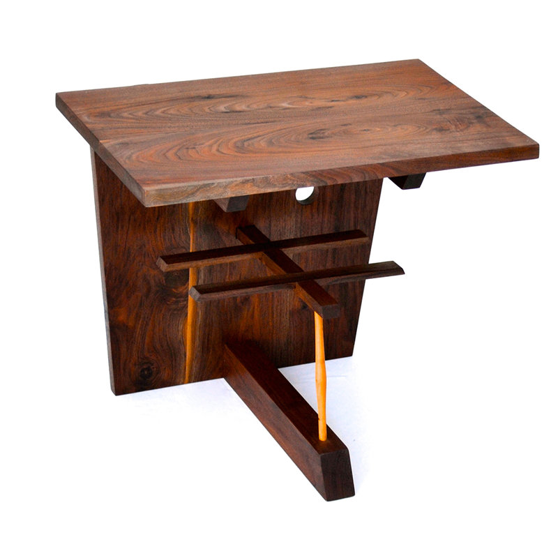 24'' W Solid Wood Console Table, Walnut