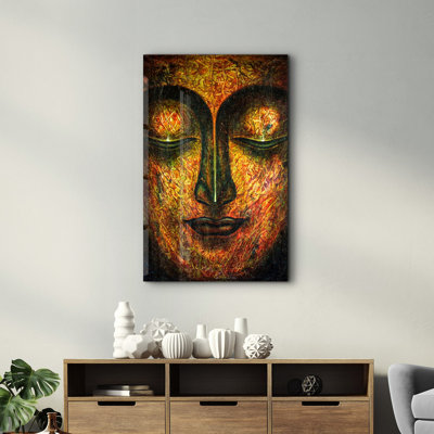 Élégante peinture murale en verre trempé de 13,8 po x 21,7 po | 100% verre trempé, épaisseur: 0,16 pouce | Imprimé UV pour des couleurs éclatantes | Parfait pour la décoration intérieure, le salon et les espaces de bureau