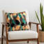 Fancy Feather Animal Print Reversible Throw Pillow-1213528065