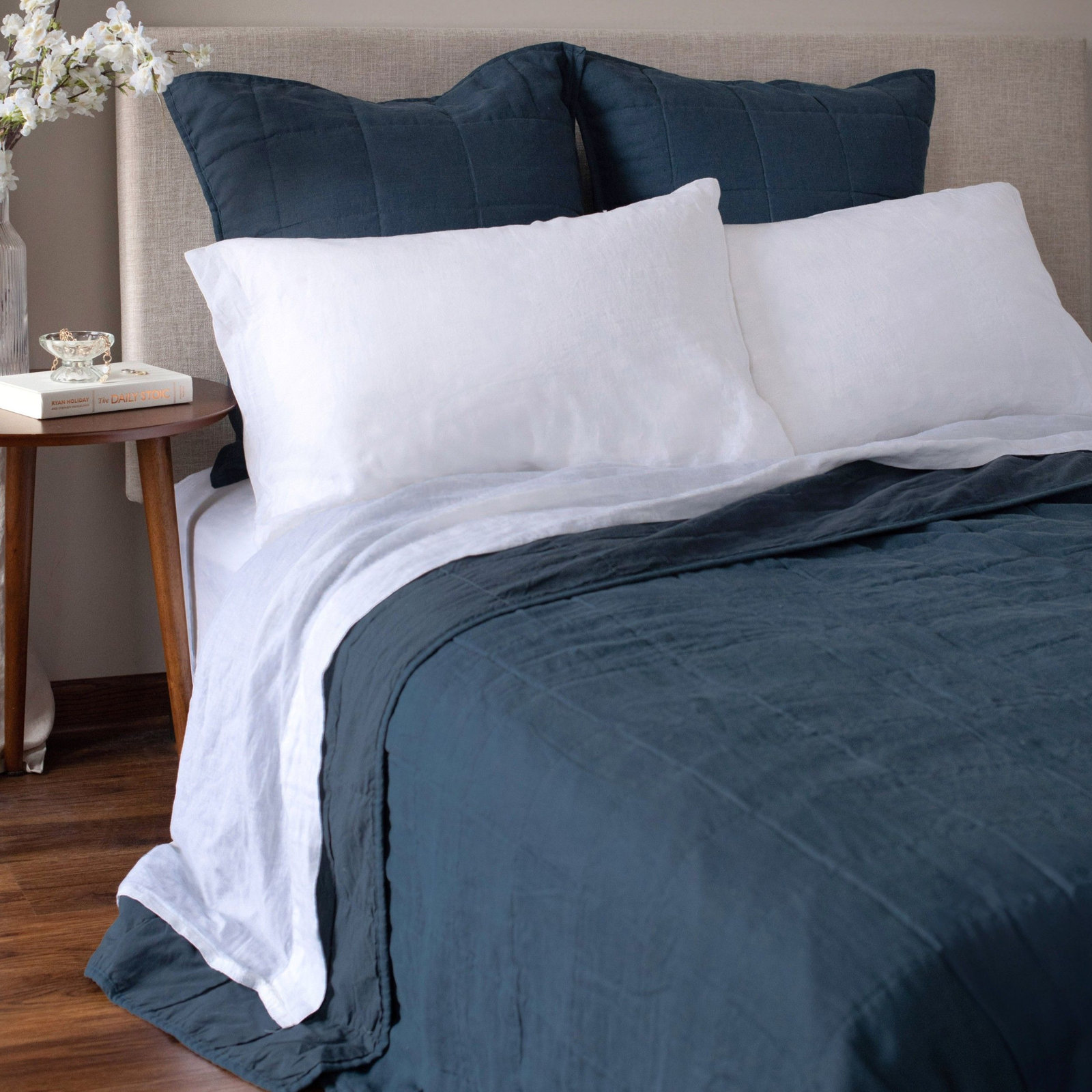 26" x 26" Linen Pillow Cover, Baltic