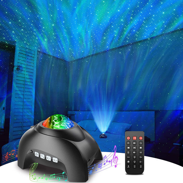 Star Ceiling Projector, Lamp Galaxy UFO Starry Sky Projector with Voice  Control/Remote Control, LED Light Moon/Wave/Water with Music, Bluetooth  Speaker, Gift for Children : : Lighting