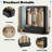 Farmhouse Wooden Style Hall Tree With Arched Design, Bench, 8 Retro Hooks, And 3 Drawers-1745240814