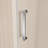DeerValley 56" - 60" W x 76" H Single Sliding Frameless Shower Door with 3/8" Tempered Glass, Stainless Steel Accessories-86451299