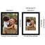 Cadre photo Brockley avec passe-partout en bois composite et verre incassable-1585034207-1585033250