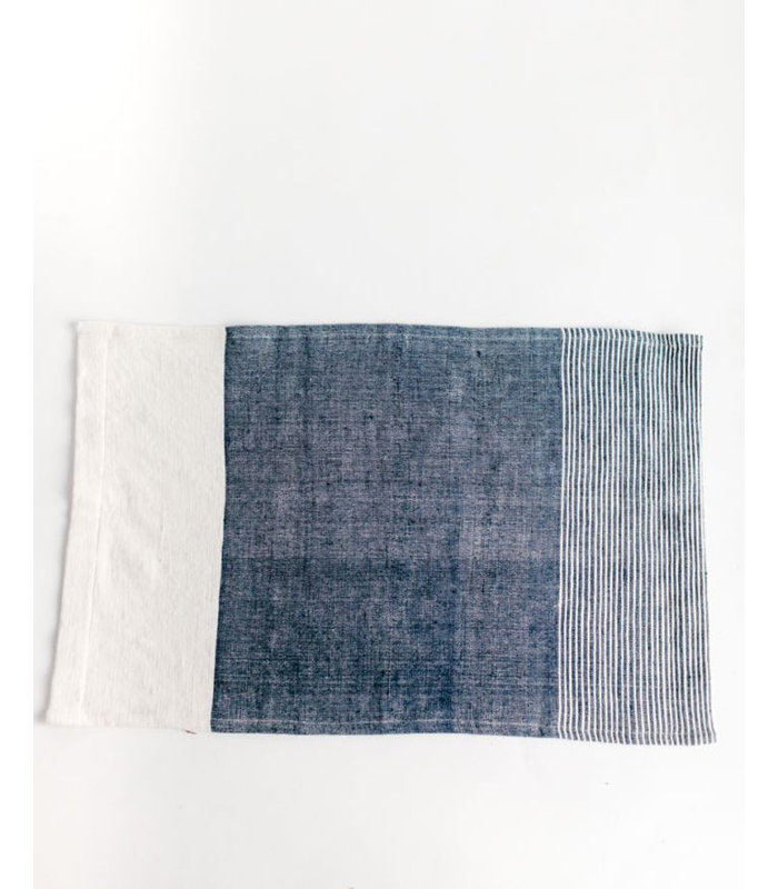 Ensemble de 2 torchons en coton Chesapeake, Bleu