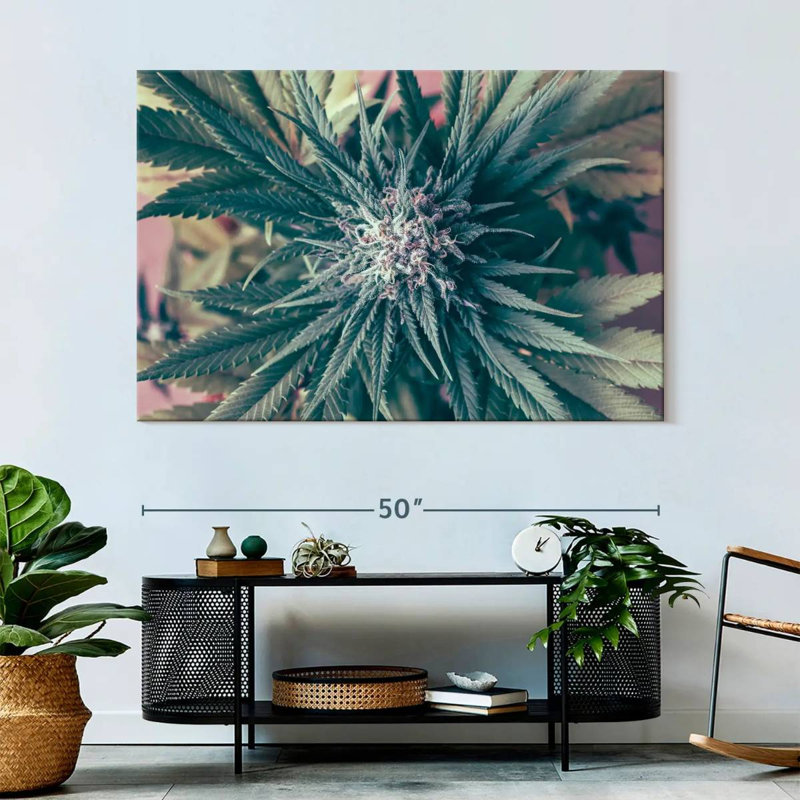 Harnek Marijuana Blossom, 34" H x 51" W