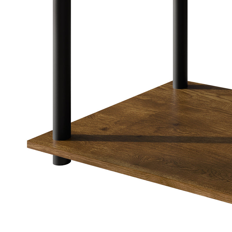 Easy Twist Assembly Coffee Table In Brown, Brown