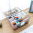 Gray Plastic Storage Basket Container