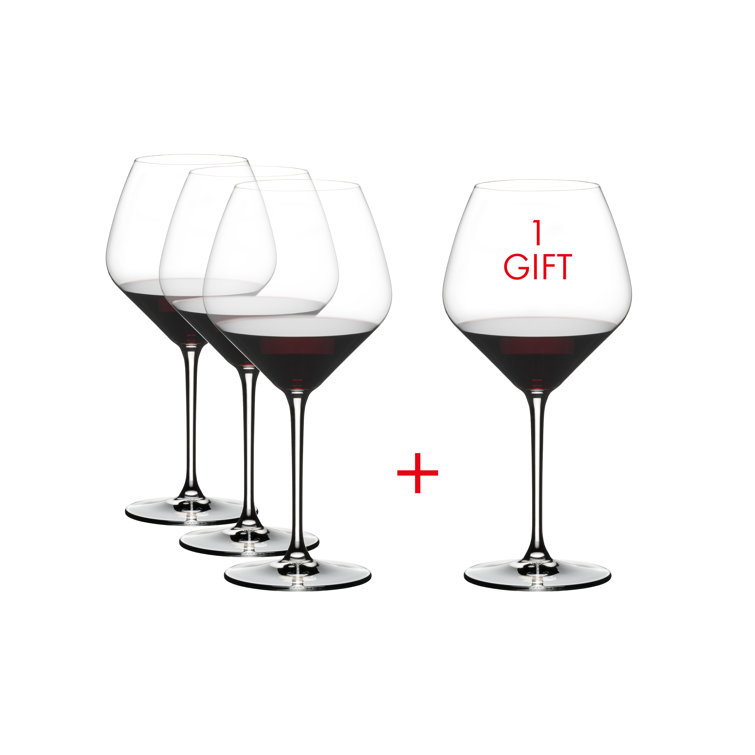 Riedel Heart to Heart Pinot Noir Wine Glasses (Set of 4)
