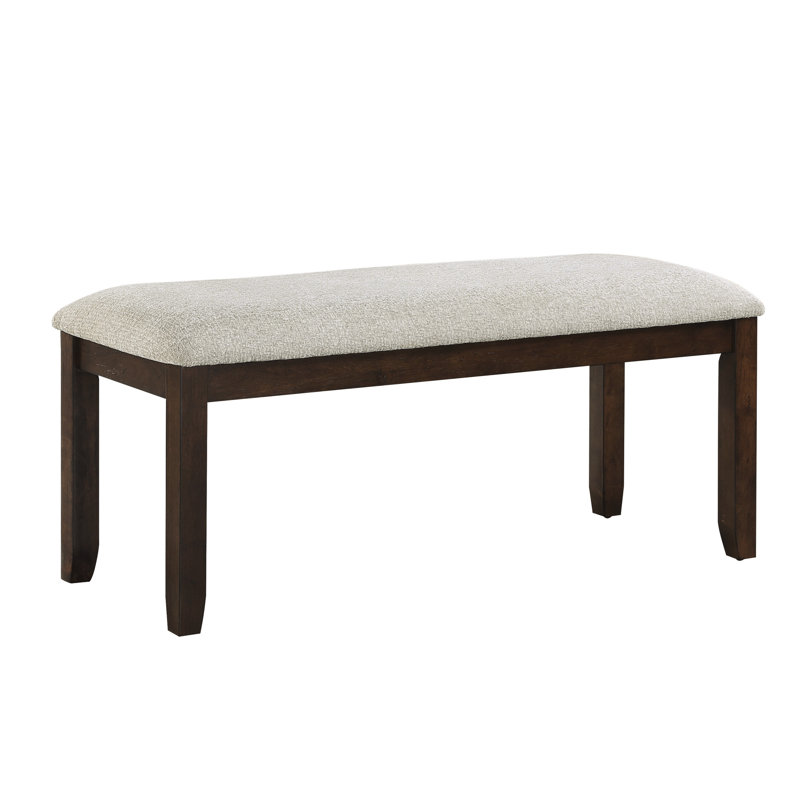 Banc en bois de chenille revêtu de cerisier foncé pour la salle à manger avec revêtement magnifique
