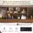 Modern Wood Bookcase Headboard with LED Lighting & Charging Station — Space-Saving Design for Queen & King Beds-1521460211-1521460208