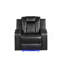 Fauteuil inclinable électrique 3 pièces en similicuir noir