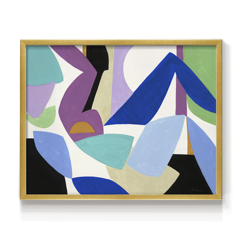 Ode à Matisse I - reproduction encadrée - réarmable, H 8 po x l 10 po, Doré