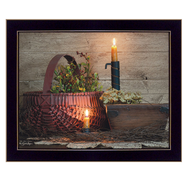 « the red basket »-cadre photo, reproduction de photo sur papier