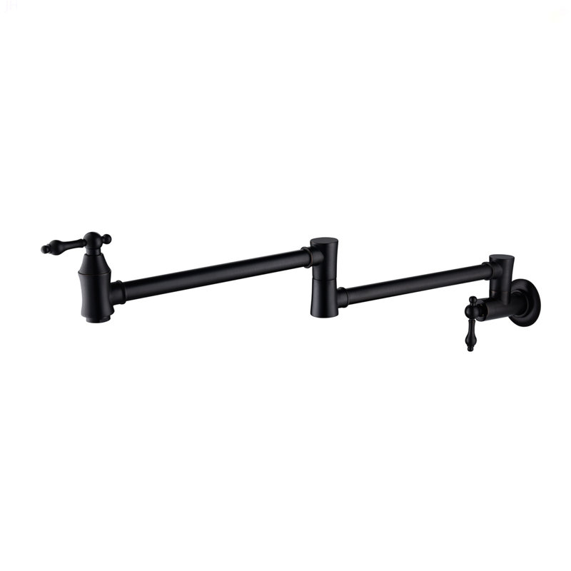Pot Filler Faucet Wall Mount, Matte Black