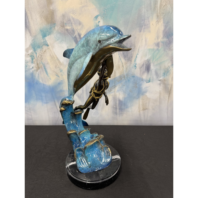 Sculpture océan en bronze Ocean Companion