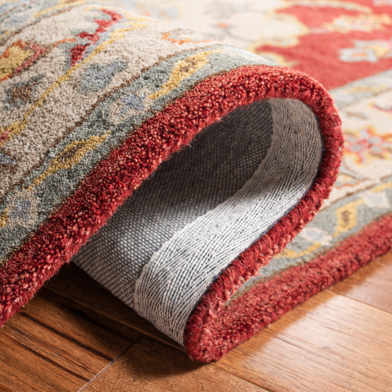 Mavek Hand Tufted Wool Oriental Rug, Round 6'
