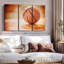 «Orange Basketball», 3 pièces-387504219