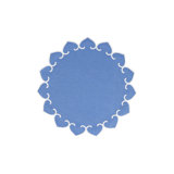 Tessuti Sage Round Placemats With White Stitching
