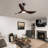 52” 3 - Blade Farmhouse LED Ceiling Fan with Dimmable Light and Remote