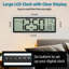 Numerical Electric Tabletop Clock in Black
