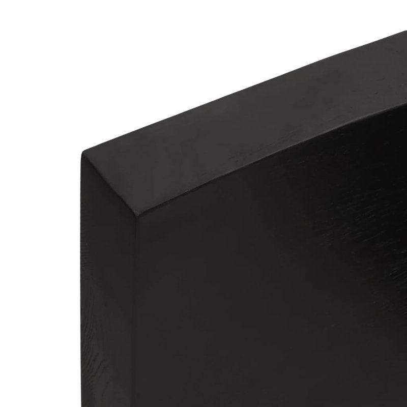 Solid Wood Table Top, Dark Grey, 60cm H x 200cm W x 6cm D