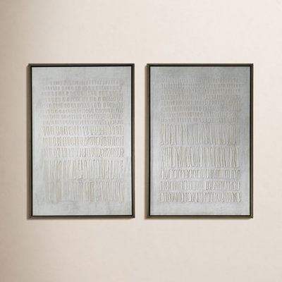 Uttermost Social Theory Framed Canvases Set