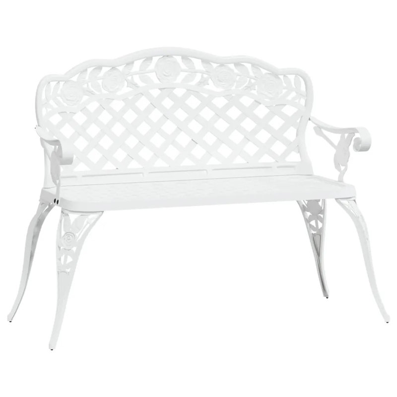 Millry Outdoor Bench, White