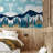 Abstract Mountains Peel & Stick Abstract Border-93867662