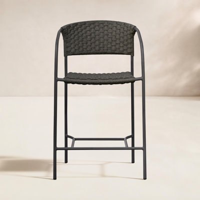 Zola Outdoor Counter Chair Dark Brown