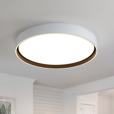 Élégant plafonnier rond à DEL - Conception brillante mince, température de couleur réglable en 5 étapes, intensité variable et certifié ETL
