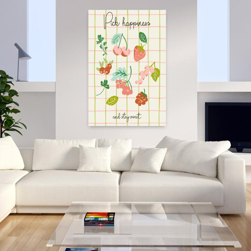 Art mural Pick Happiness Berries, H 48 po x l 32 po