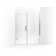 Composed 57-1/4-In–58-In W X 71-1/2-In H Frameless Pivot Shower Door With 3/8-In Crystal Clear Glass And Back-To-Back Vertical Door Pulls