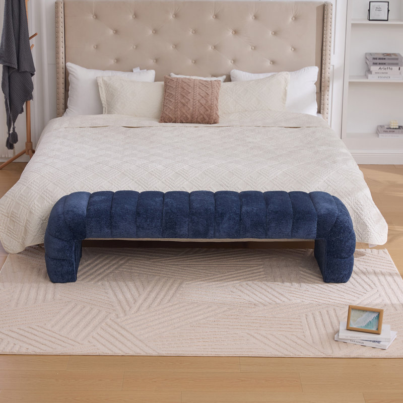 Banc de lit sans accoudoirs Modern, Marine