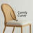 Coastal Woven Rattan Dining Chairs With Linen Seat (Set of 4)
