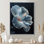  «Blue Crystal Hibiscus Botanical Beauty I - Hibiscus Wall Art Living Room