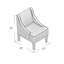 fauteuil de chambre à treillis Deasia-1779275673