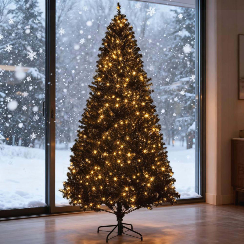 Arbre de Noël artificiel haut 7,5 pi pré-éclairé