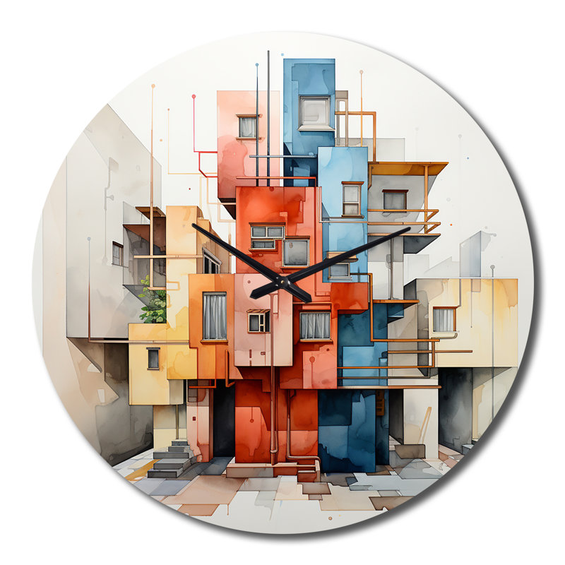 Balliett - Cubism Wall Clock, Large