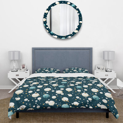 Ensemble de housse de couette Nautical Allure Polka Dots Pattern - Pois