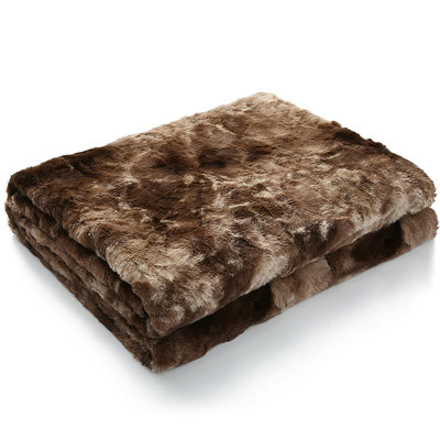 Jeté en fausse fourrure Faux Fur Throw Blanket