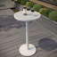 Structure de bar ronde blanche matte en aluminium composite 23,62 po x 23,62 po x 43,31 po-130054968-130054969