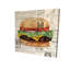 Vintage Cheeseburger Canvas | American Kitchen Home Decor