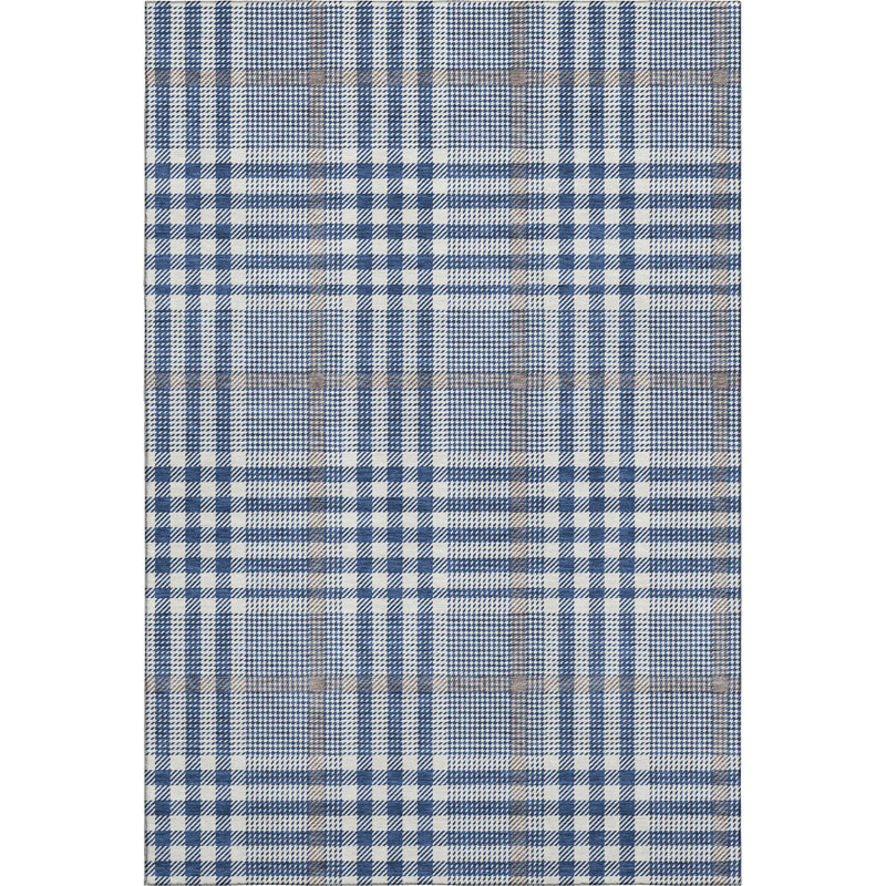 Premium Machine Washable Corry AMF1054 Plaid Rug, Rectangle 8' x 10'