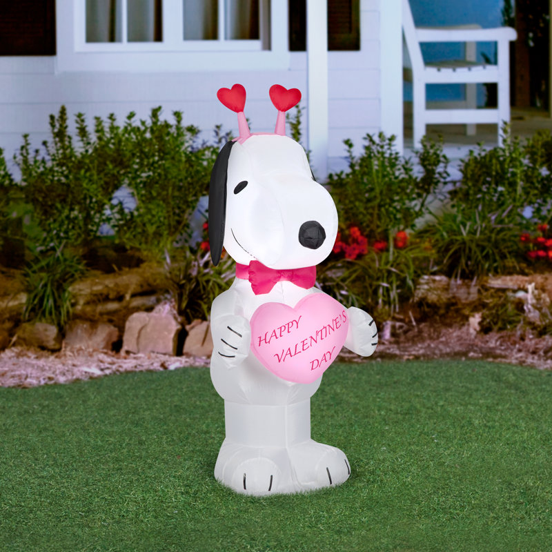 Gonflable avec serre-tête Snoopy avec Heart