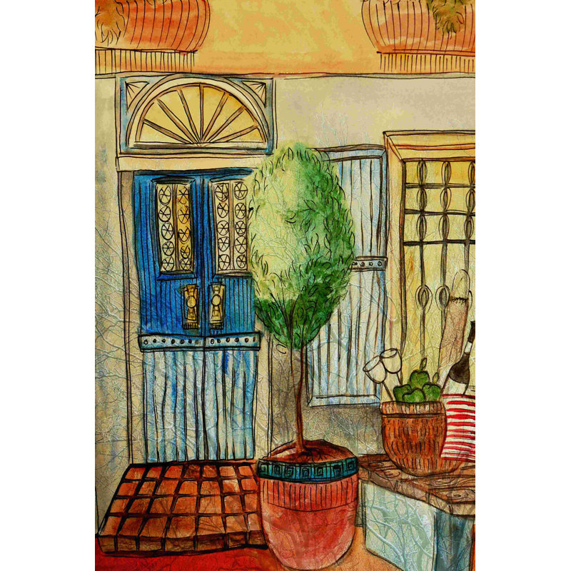 Café grec III, H 18 po x l 12 po x P 1,25 po