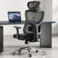 Chaise de bureau ergonomique en filet avec appui-tête réglable-1077795121